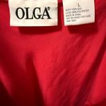 Vintage Olga 100% silk slip Red Size L Photo 2
