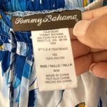 Tommy Bahama Floral Wide Leg Pants Size Medium Elastic Waist Blue White Photo 8