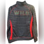 Colosseum  MINNESOTA WILD Poly Fleece 1/4 zip Pullover sweatshirt L Photo 6