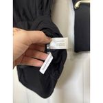 Boston Proper  Black Wide Neck Long Sleeve Tunic Mini Dress Size Small Stretch Photo 6