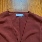 Tiger Mist  long sleeve flare sleeve center front tie top size XS  Photo 1