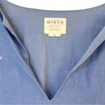 Mirth Womens Medium Cotton Ruffle Sleeve Split V Photo 4
