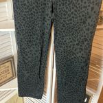 Bandolino  Green and Black Leopard Print Mandie Straight Leg Jeans Photo 1