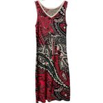 Aldomartins Anthropologie Pink / Turquoise Paisley Sweater Knit Dress $278 Sz 8 Photo 1