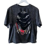 Netflix Stranger Things Unisex Black  Graphic Short Sleeves Cropped T-Shirt  L #1068 Photo 0