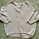 New York And Company Knit Pink Sweater Top Small Photo 6