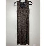 Banana Republic Vintage Y2K Neutral Brown Two-Tone Floral 100% Silk Maxi Dress 0 Photo 3