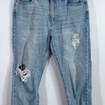Just Black Denim JBD by distressed straight leg jeans size 28 Photo 0