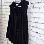 Calvin Klein  Women’s Business Casual Black Sleeveless Tank with Ruffle Detail Photo 1