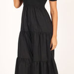 Petal and Pup  Black Midi Dress Photo 0