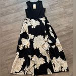 BTFBM 2025 floral white ruffle black and Cream Floral Maxi Dress Size M Photo 7