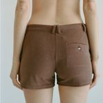 Maryam Nassir Zadeh Nanou Shorts in Pecan Terry Cloth Brown Size 6 Photo 8