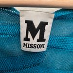 Missoni  Zig Zag Turquoise Blue Knit Flawed Dress size Medium Photo 1