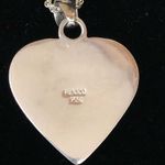 Sterling Silver 925  And Mixed Baltic Amber Heart Necklace Photo 3