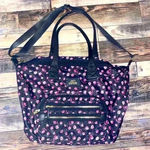 Juicy Couture  Black with Pink Roses Bag Photo 0