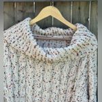 Moon & Madison Confetti Cowl Cable Knit Sweater Size M Photo 3