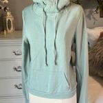 True Craft Sweatshirt Soft Shop Mask Hoodie  Teal Green Womens Medium New Photo 1
