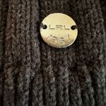 Ralph Lauren LRL Lauren Jeans Co. Medium Black Ribbed Cotton Sweater, Crew Neck. Zip Neckline Photo 6