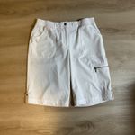 Chico's  Zenergy Womens S White Bermuda Shorts Pockets Zipper‎ Stretch Golf Casual Photo 7