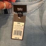 NWT Mossimo size XXL denim dress with long bell sleeves with gather details Blue Photo 3