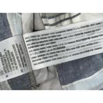 Abercrombie & Fitch  White Gray Blue Linen Striped Wrap Skirt Skort Shorts Sz XXS Photo 3