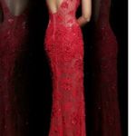 Sherri Hill Sheer Lace Beaded Rhinestone Backless Embellished Gown Dress 11127 Photo 1