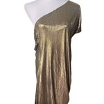 Grace Karin NWT Womens  Metallic Gold Ruched Off Shoulder Party Dress - Sz 2X Photo 0
