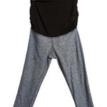 Beyond Yoga Beyond The Bump Blue Maternity Leggings Stretch Full Panel Size L Photo 0