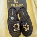 True Religion  Blue Plush Indoor Outdoor‎ Slippers Slides Men's  Medium 9-10 Photo 1
