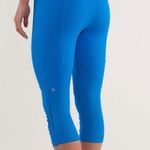Lululemon Run: For Your Life Crop Beaming Blue / Laceoflage Polar Cream Blue Photo 6