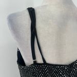 Grace Karin  Silver Sequin Dress Sz L Holiday Glam Clubwear Ruched Sparkly NYE Photo 13