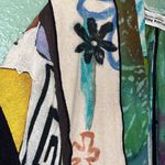 Handmade Vintage Funky Fabrics Multicolor Hand Dyed Artistic Jacket shirt jacket Photo 3