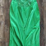 Retrofête Retrofete Margot Dress Green Size Large Silk Blend Open Back NWT Sleeveless Maxi Photo 9