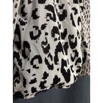 Cabi Top Womens Medium Brown Black White Colorblock Crossover Long Sleeve Vneck Photo 1