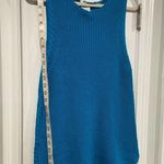 cupio NWT  Size XL Scoop Neck Sleeveless Cotton Teal Blue Knit Vest Top Cotton Photo 6