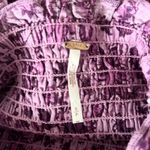 Free People  Smock It To Me Shirred Mini Dress in Purple Multi Size Small Photo 5