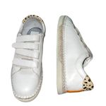 NEW Dolce Vita Marny Sneakers White Hook & Loop Low Top Shoes Calf Hair Size 9 Photo 1