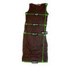 Athleta  Sleeveless Ruched Side Tank Dress Brown Size Small Photo 2