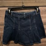 Grey Lab Denim Vest and Pleat Skirt Blue Photo 7