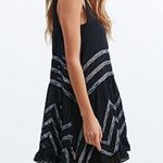 Free People  Asymmetrical Black and Gray Sundress Photo 4