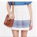 Madewell  Embroidered Skyline Skirt 00‎ Cabana E9967 Boho Geometric Summer Beachy Photo 0