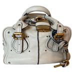 Chloé CHLOE Paddington Ivory Cream Satchel Crossbody Bag w Lock Key Removable Strap Photo 15