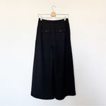 Gap  High Rise Cropped Wide-Leg Pants in Black Size 4 Tall Photo 4