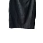 Milly  Dress Virgin Wool Cutout Shoulder Tailored Sheath Gray Pinstripe Size‎ 8 Photo 5