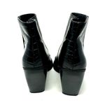 Madden Girl  Size 9 Short Boot Black Side Zip‎ Bootie Heeled Synthetic Leather Photo 3