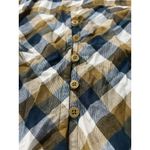 Lucky Brand  Shirt Women Size Small Button Up‎ Plaid Back Buttons Preppy Modern Photo 11