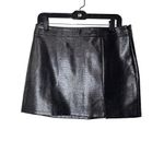 Steve Madden Cameron Mini Skirt in Black 8 New Womens Vegan Faux Leather Photo 3