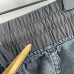 Athleta  Cabo Shorts Size 16 100% Linen Washed Out Black Pull On Summer Casual Photo 3