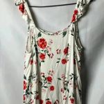 Torrid SIZE0(WO SIZE 10/12) OFF WHITE TOP CORAL FLORAL DESIGN RUFFLE Photo 7