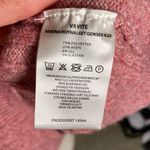 Va Vite Quarter Zip Pink Ribbed Knit Pullover Sweater Size XS Photo 4